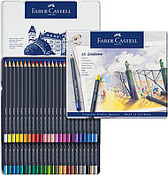 Кольорові олівці Faber-Castell Goldfaber Colour pencil в металевій коробці, 48 кольорів, 114748