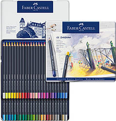 Кольорові олівці Faber-Castell Goldfaber Colour pencil в металевій коробці, 48 кольорів, 114748