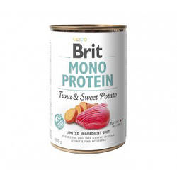 Brit (Брит) Mono Protein TUNA & SWEET POTATO - з тунцем і бататом,400 гр