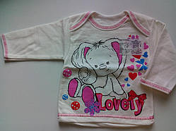 Ясельна кофта 3518 НАЧЕС зріст 50,56, розмір 40 ЗАЙКА молочний