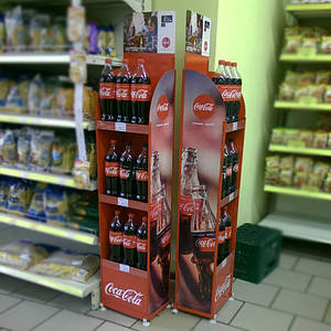 Стенд рекламний для напоїв Coca-Cola