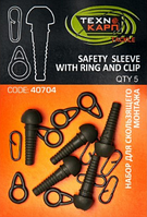 Набір для ковзаючого монтажу Safety sleeve with ring and clip (5шт) ТЕХНОКАРП