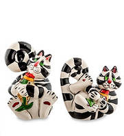 Набір сіль-перець із фарфору Веселі коти