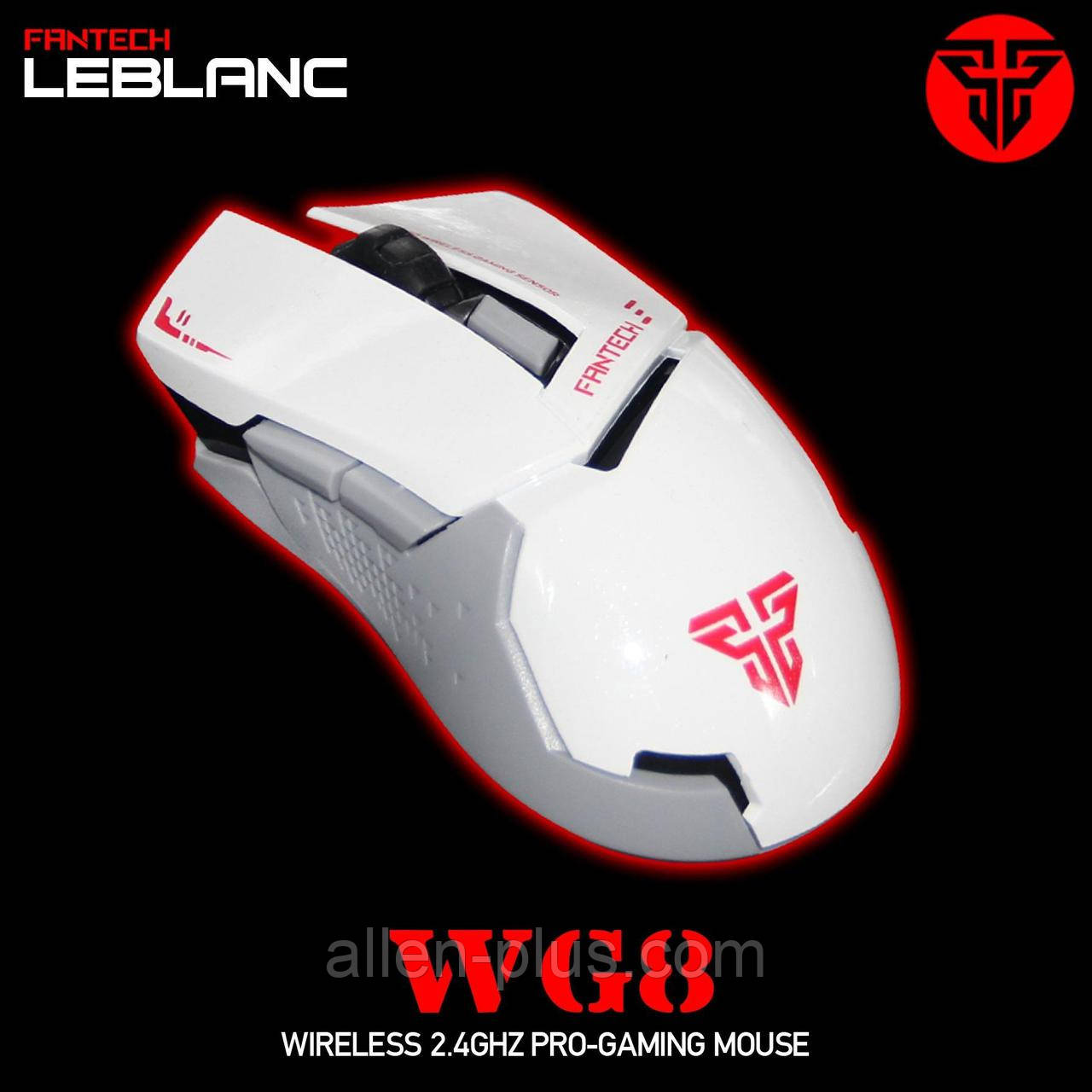 Ігрова миша бездротова FANTECH WG8 LEBLANC (2000 DPI), White, Wireless