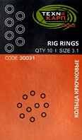 Кольца крючковые Технокарп d 3.1 уп.10 шт