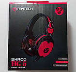 Навушники з мікрофоном і регулятором гучності Fantech Shaco HG5 Black/Red (HG5), фото 8
