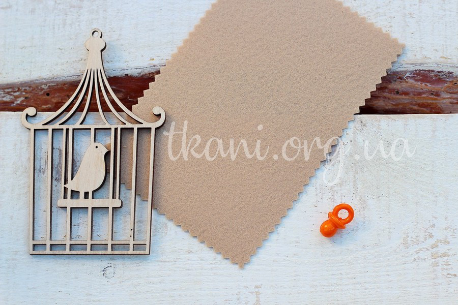 Фетр корейський жорсткий 1,2 мм для рукоділля і творчості 20*30см, 814, капучіно, фото 1