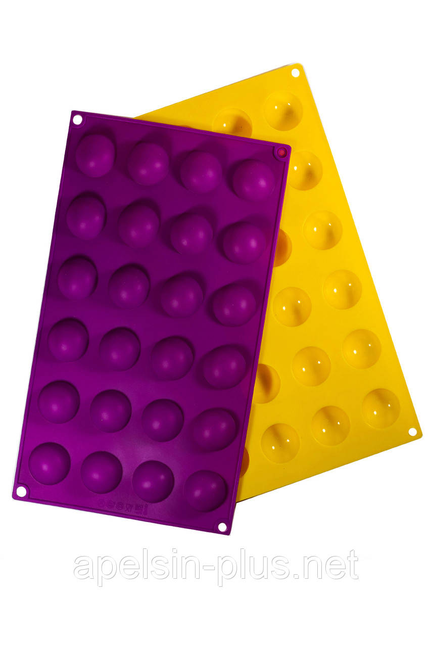Силиконовая форма для выпечки и конфет полусферы 2,8 см - фото 2 - id-p493433054