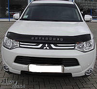 Дефлектор капота, мухобойка MITSUBISHI OUTLANDER c 2012-- VIP