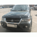 Дефлектор капоту, мухобойка Mitsubishi Pajero 2 з 1991-1998 р. в. VIP