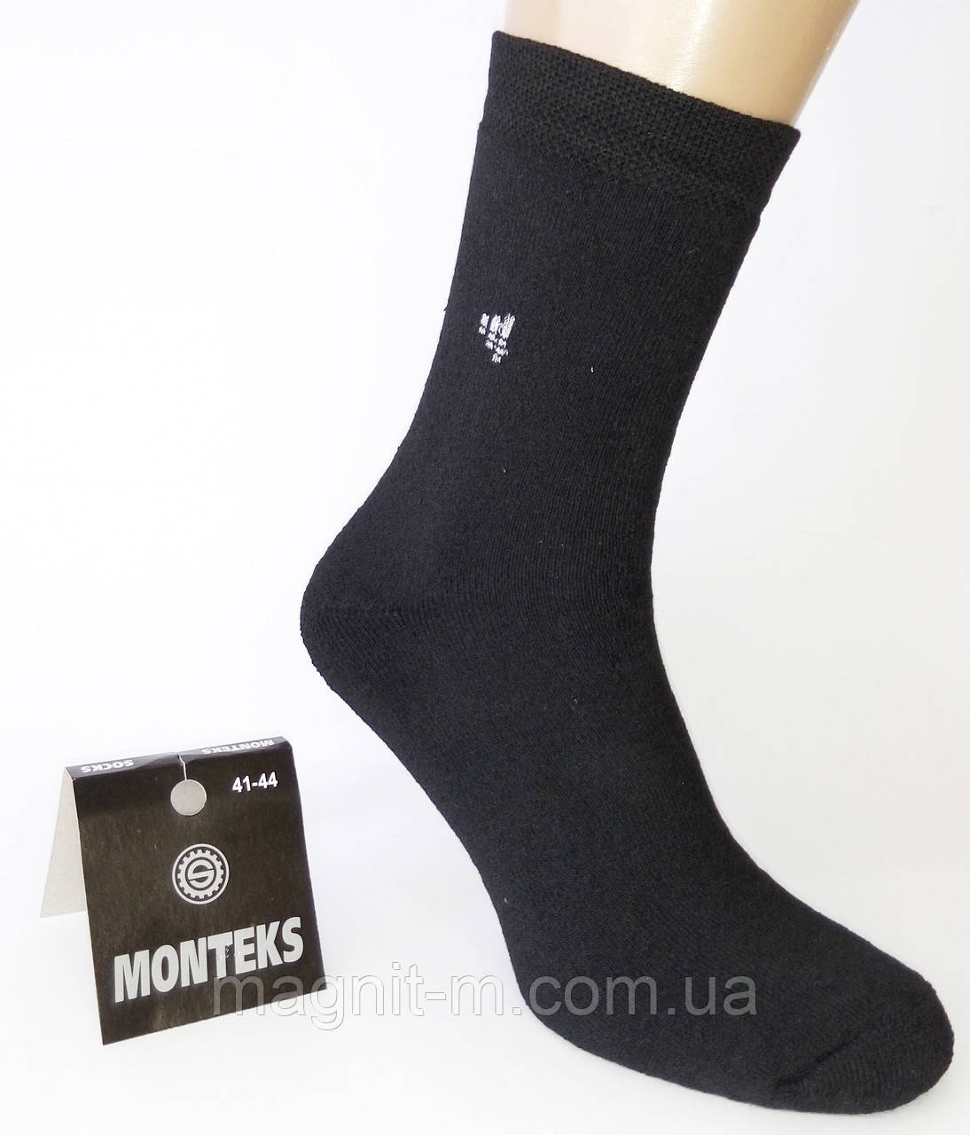 Шкарпетки чоловічі махрові "MONTEKS". Чорні. №198М.
