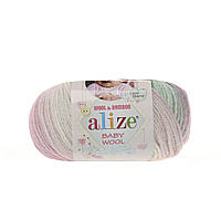 Пряжа для ручного вязания Alize Baby wool batik (Ализе Беби вул батик) 6541