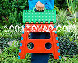 Складаний табурет пластиковий (малий), фото 4