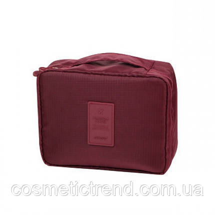 Косметичка/несесер жіноча дорожня Trevel Season Bag Burgundy 22*17*8 см, фото 1