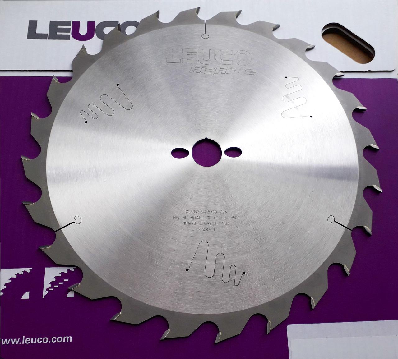 350х3,5х2,5х30 z=24 Пиляльний диск Leuco для подовжнього розпилу чорнового