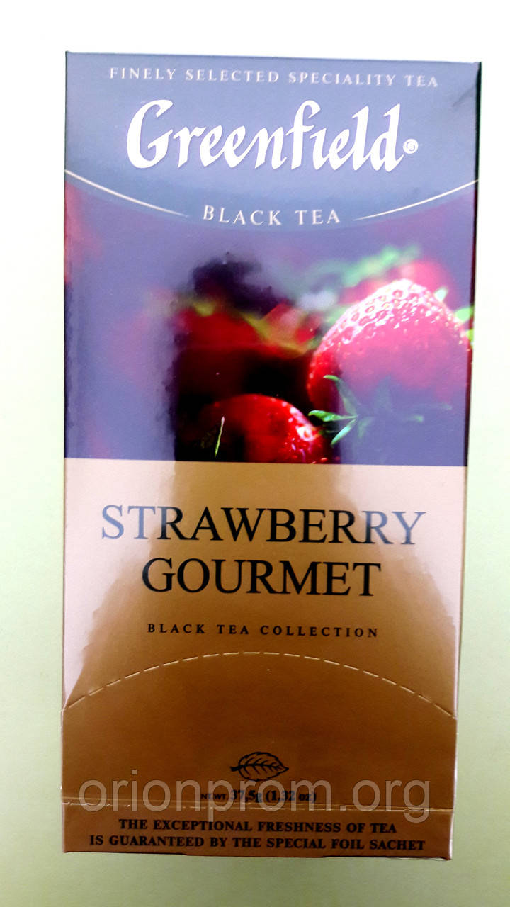 Чай Greenfield Strawberry Gourmet 25 пакетів чорний (29.12.2024)