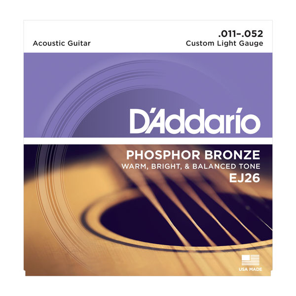 Струни для акустичної гітари DADDARIO EJ-26 (11-52)