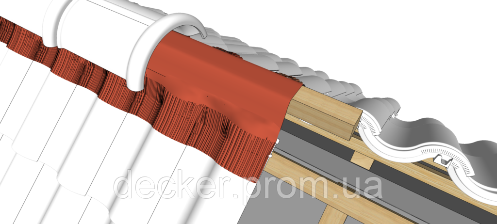 Коньковая лента MICRO-Vent DR антрацит RAL 7021 - фото 3 - id-p740109279