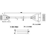 Перехідник OBDI OBD1 на OBD2 на 12pin ВАЗ ЗАЗ Таврія Славута Ланос, фото 4