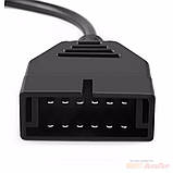 Перехідник OBDI OBD1 на OBD2 на 12pin ВАЗ ЗАЗ Таврія Славута Ланос, фото 5