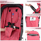 Прогулянкова коляска Bambi M 3458-2-3 Кораловий, фото 4