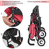 Прогулянкова коляска Bambi M 3458-2-3 Кораловий, фото 6