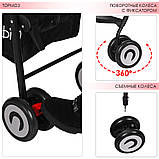 Прогулянкова коляска Bambi M 3458-2-3 Кораловий, фото 7