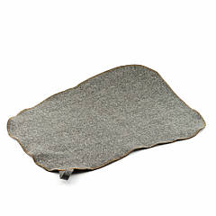 Килимок для сауни (сірий) з вишивкою, Saunapro