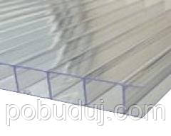 Сотовый поликарбонат Bauglas ST с УФ защитой 6мм прозрачный (ID ...