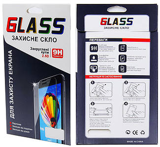 Захисне загартоване скло Glass для смартфона Xiaomi Redmi 5 Plus+. Чорна рамка