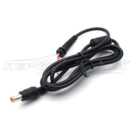 DC кабель живлення 6.0х4.0 мм (SONY), 1 ферит, 1.2 м, прямий штекер, фото 1