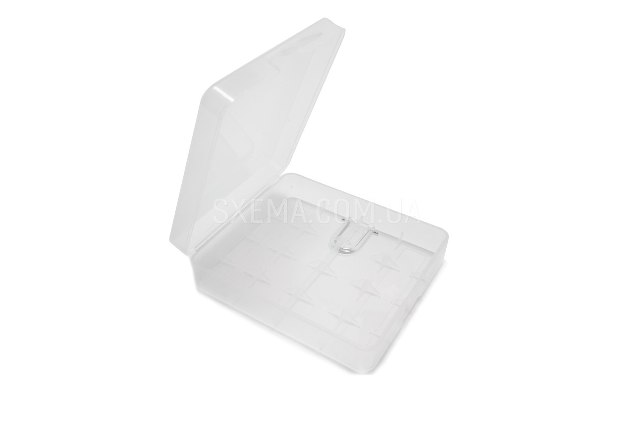 Бокс для зберігання чотирьох акумуляторів 18650