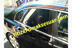 Хром повна окантовка скел Honda Civic Sedan VIII 2006-2011    (Хонда Сивік)