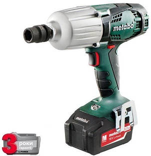 Акумуляторний ударний гайковерт Metabo SSW 18 LTX 600 5.2 А·год, фото 1