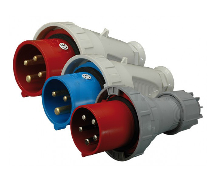 Виделка кабельна EVH-1653 IP67 (16A, 400V, 3P+N+PE), фото 1