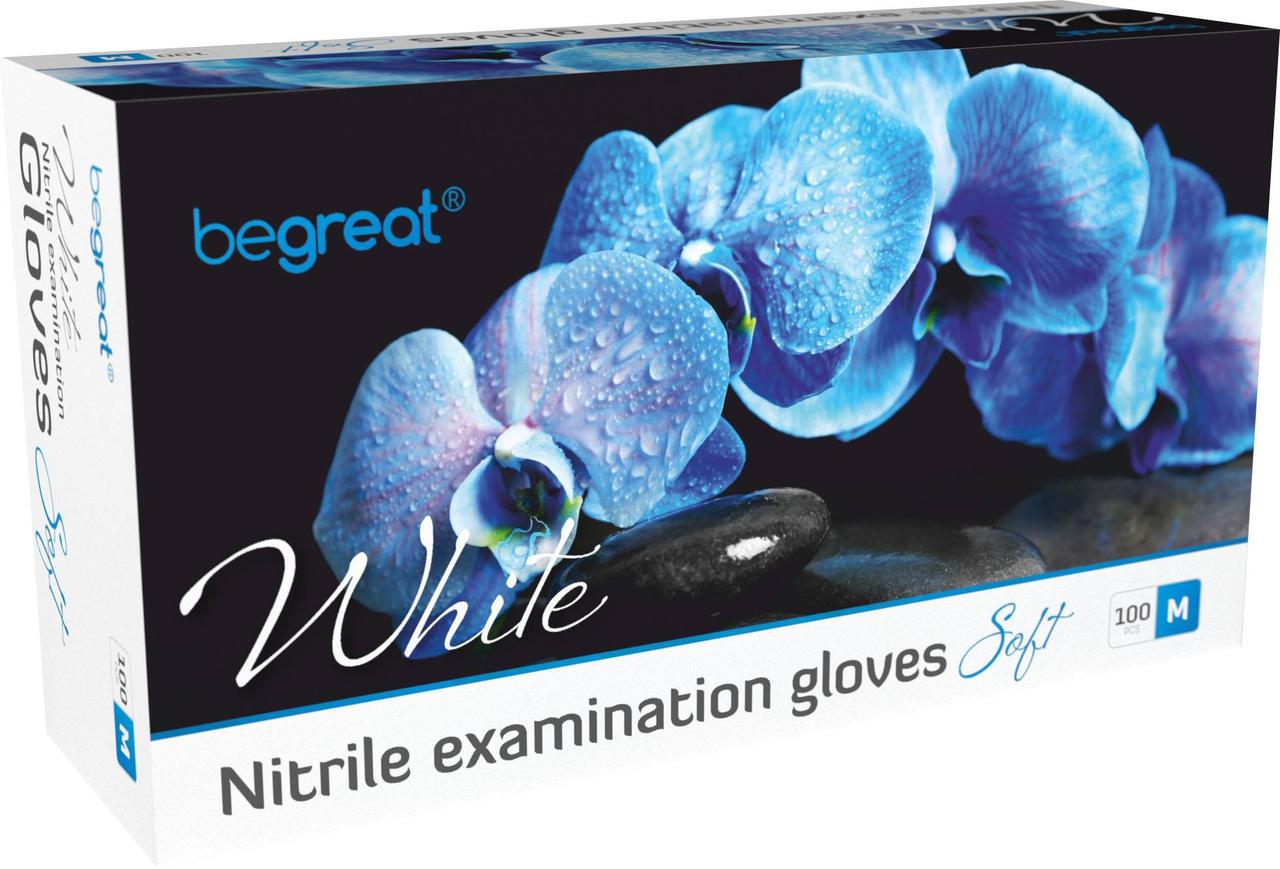 Рукавички Fiomex WHITE(білі) M 100шт/уп, фото 1