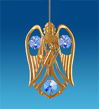 Декоративна підвіска Swarovski "Ангел з арфою" AR-3224/4