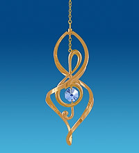 Підвіска з кристалами Сваровскі Скрипічний ключ AR-1129