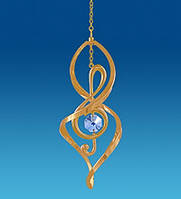 Підвіска з кристалами Сваровскі Скрипічний ключ AR-1129