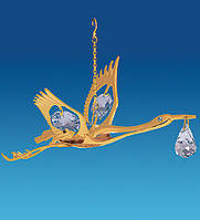 Підвіска з кристалами Сваровскі Аист AR-1211