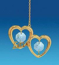 Підвіска з кристалами Сваровскі Сердечка AR-1171