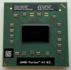Процесор для ноутбука S1GEN1 AMD Turion 64 X2 TL-60 2x2,0Ghz 1Mb Cache 800Mhz Bus б/в