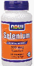 Селен Now Foods Selenium 200 mcg 90 caps