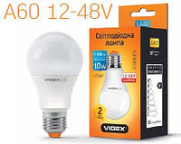 Светодиодная лампа VIDEX A60e 10W E27 4100K 12-48V VL-A60e12V-09274