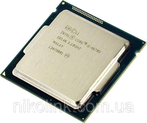 Процесор Intel Core i5-4670S 3.1 GHz / 5 GT / s / 6 MB, s1150 (BX80646I54670S), Tray, б/у