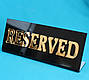 Табличка Резерв чорна, фото 3