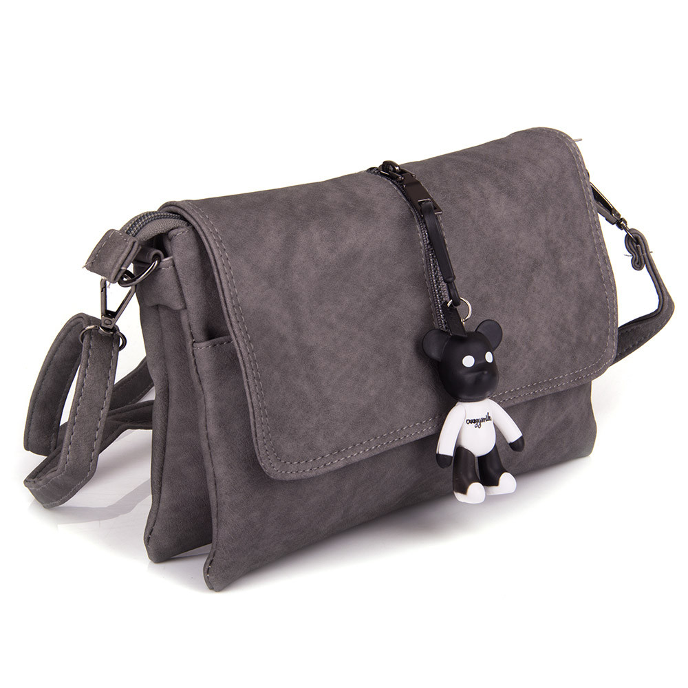 Сумочка жіноча через плече Bagira 873 сіра