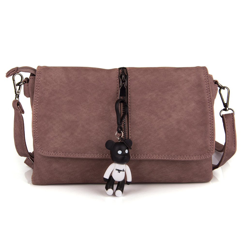 Сумочка жіноча через плече Bagira 873 пудра, фото 1