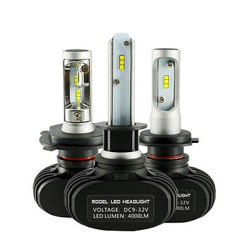 LED-лампи S1 H1 (4000Lm 6500K). LED лампы комплект HEADLIGHT