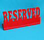 Табличка RESERVED 200x90 мм, фото 3